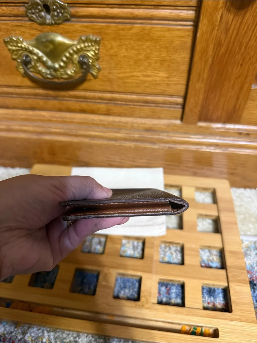 Louis Vuitton Brown Monogram Canvas Money Clip